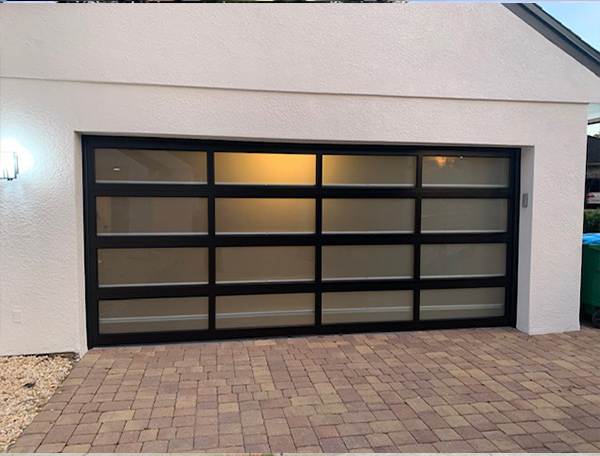 Residential Garage Door Modern Glass Look