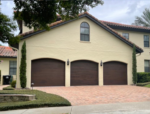 Residential Garage Door Wood Look